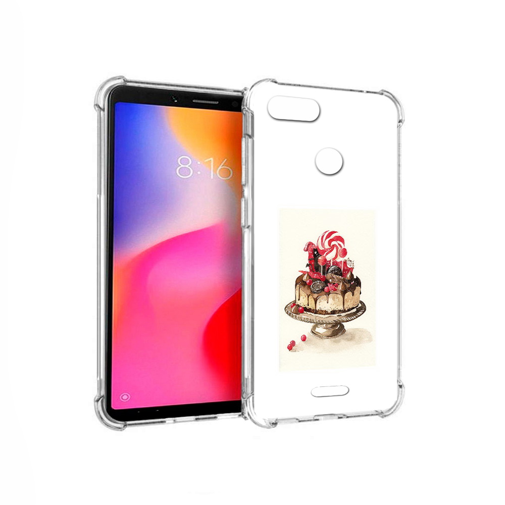 

Чехол MyPads Tocco для Xiaomi Redmi 6 вкусный торт (PT113762.304.262), Прозрачный, Tocco