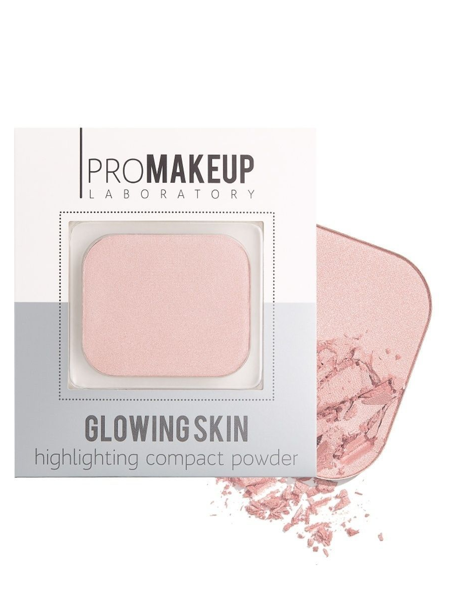 Хайлайтер Promakeup Laboratory Glowing Skin, розовый, тон 102, 10 г хайлайтер с шиммером жидкий для лица и тела luminous skin l012 02 02 5 мл