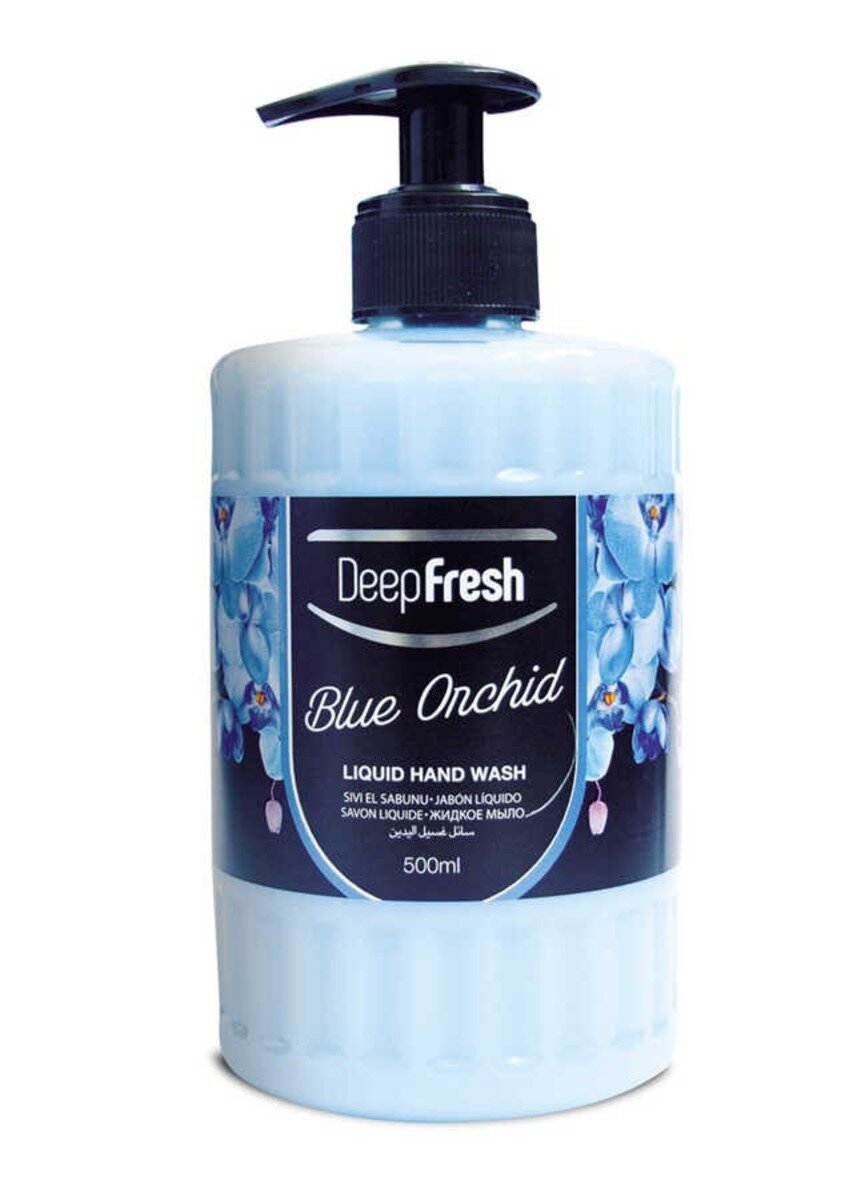Купить Жидкое мыло для рук Deep Fresh Голубая орхидея увлажняющее 500 мл, жидкое мыло