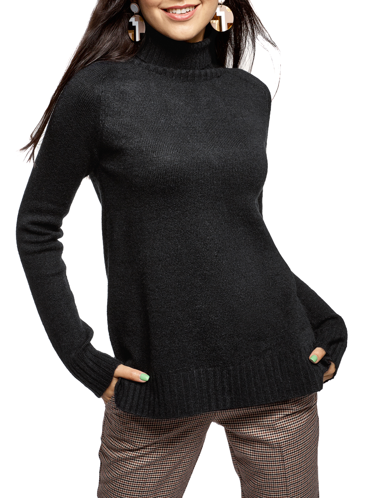 

Свитер женский oodji 64407150 черный XS, 64407150