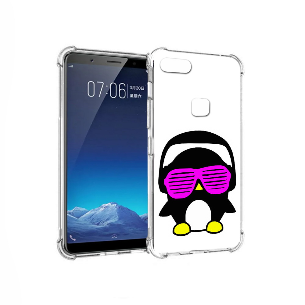 

Чехол MyPads Tocco для Vivo X20 пингвин (PT108350.433.541), Прозрачный, Tocco