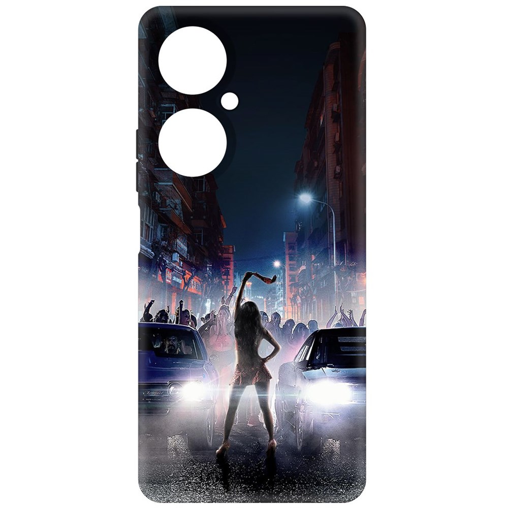 

Чехол-накладка Krutoff Soft Case Форсаж. Стритрейсинг для Huawei Nova 11i, Черный