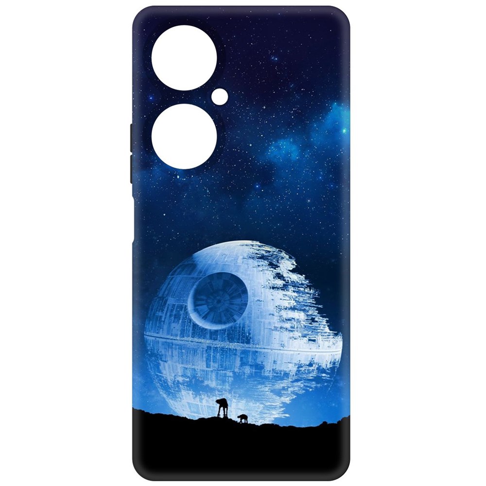 

Чехол-накладка Krutoff Soft Case Звездные Войны. Звезда смерти для Huawei Nova 11i, Черный