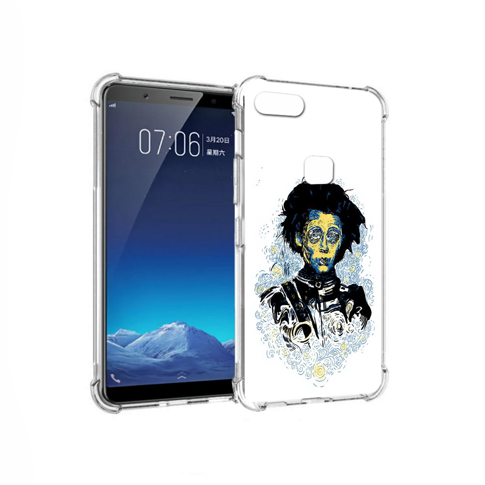 

Чехол MyPads Tocco для Vivo X20 парень черно-белый абстракция (PT108350.433.535), Прозрачный, Tocco