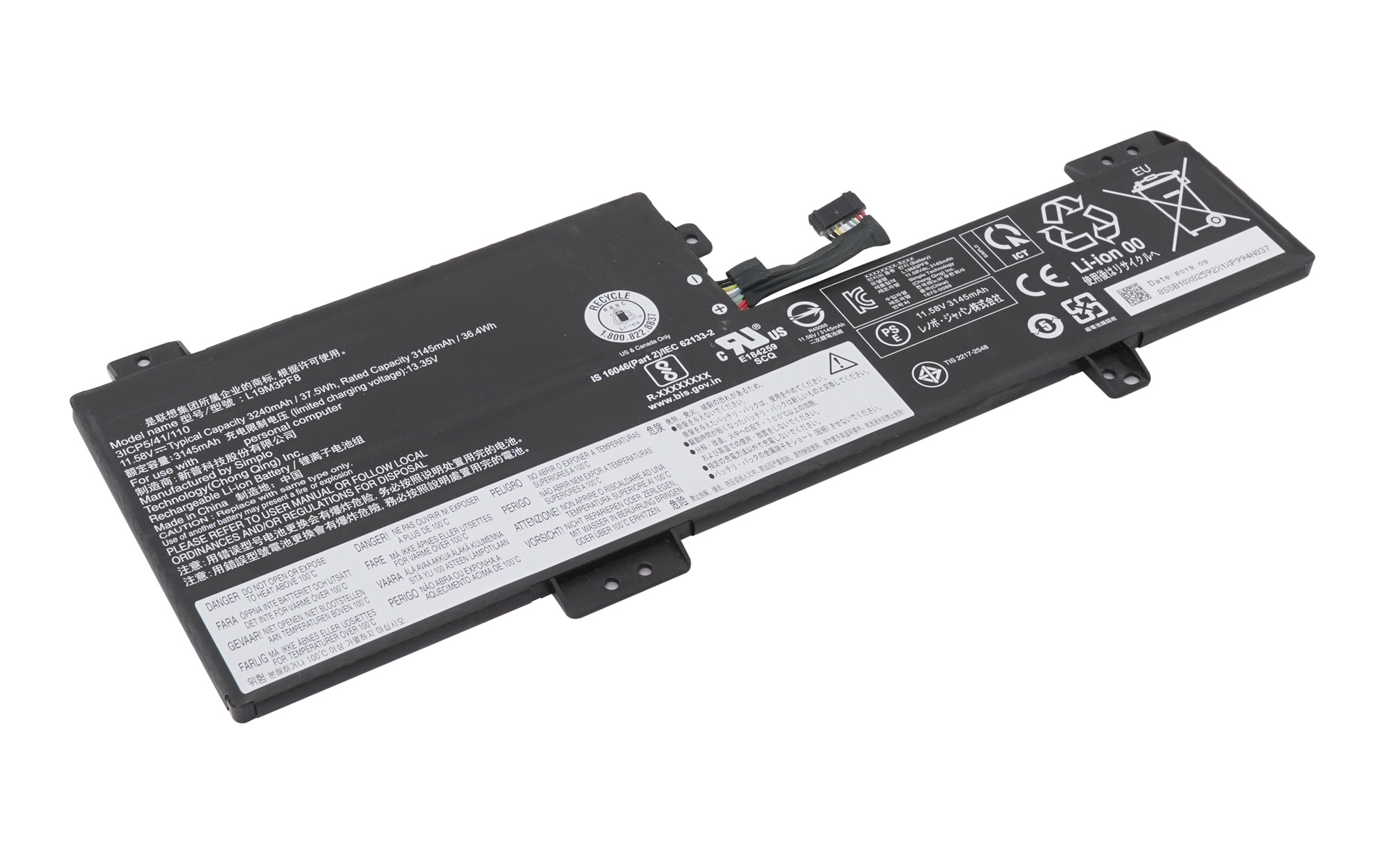 

Аккумулятор OEM L19C3PF8 для Lenovo IdeaPad Flex 3-11IGL05, Flex 3-11ADA05, L19C3PF8 для Lenovo IdeaPad Flex 3-11IGL05, Flex 3-11ADA05