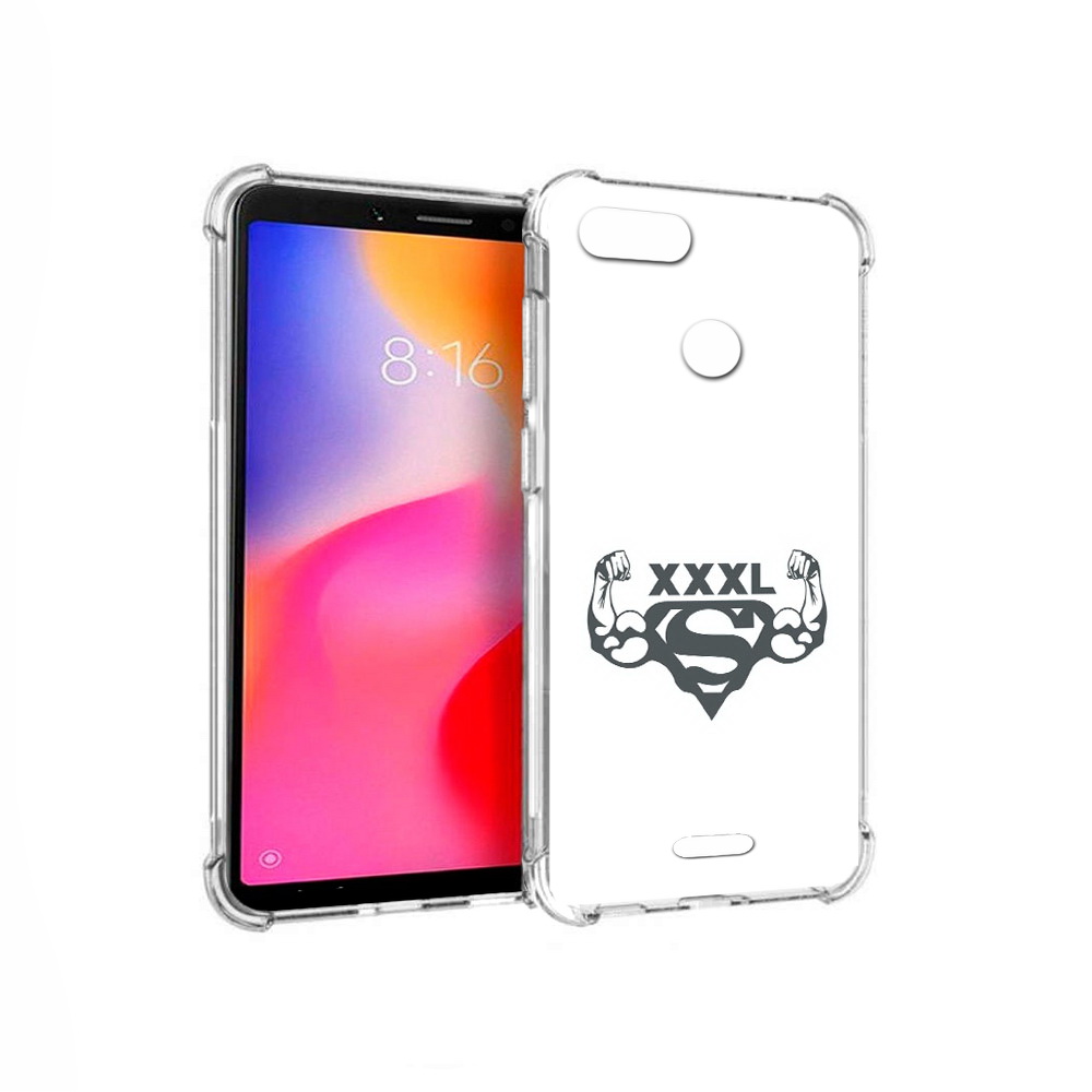 

Чехол MyPads Tocco для Xiaomi Redmi 6 бодибилдинг супермен (PT113762.304.237), Прозрачный, Tocco