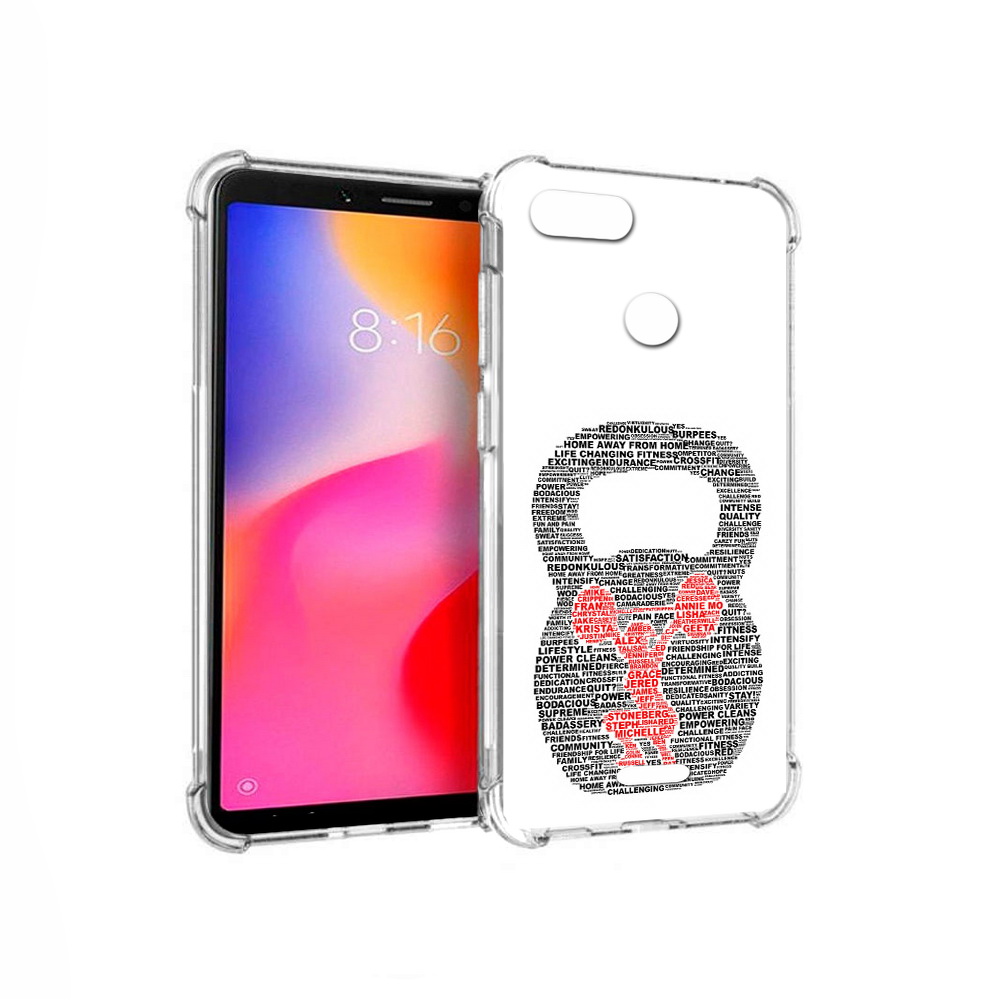 Чехол MyPads Tocco для Xiaomi Redmi 6 бодибилдинг гиря из слов (PT113762.304.232)