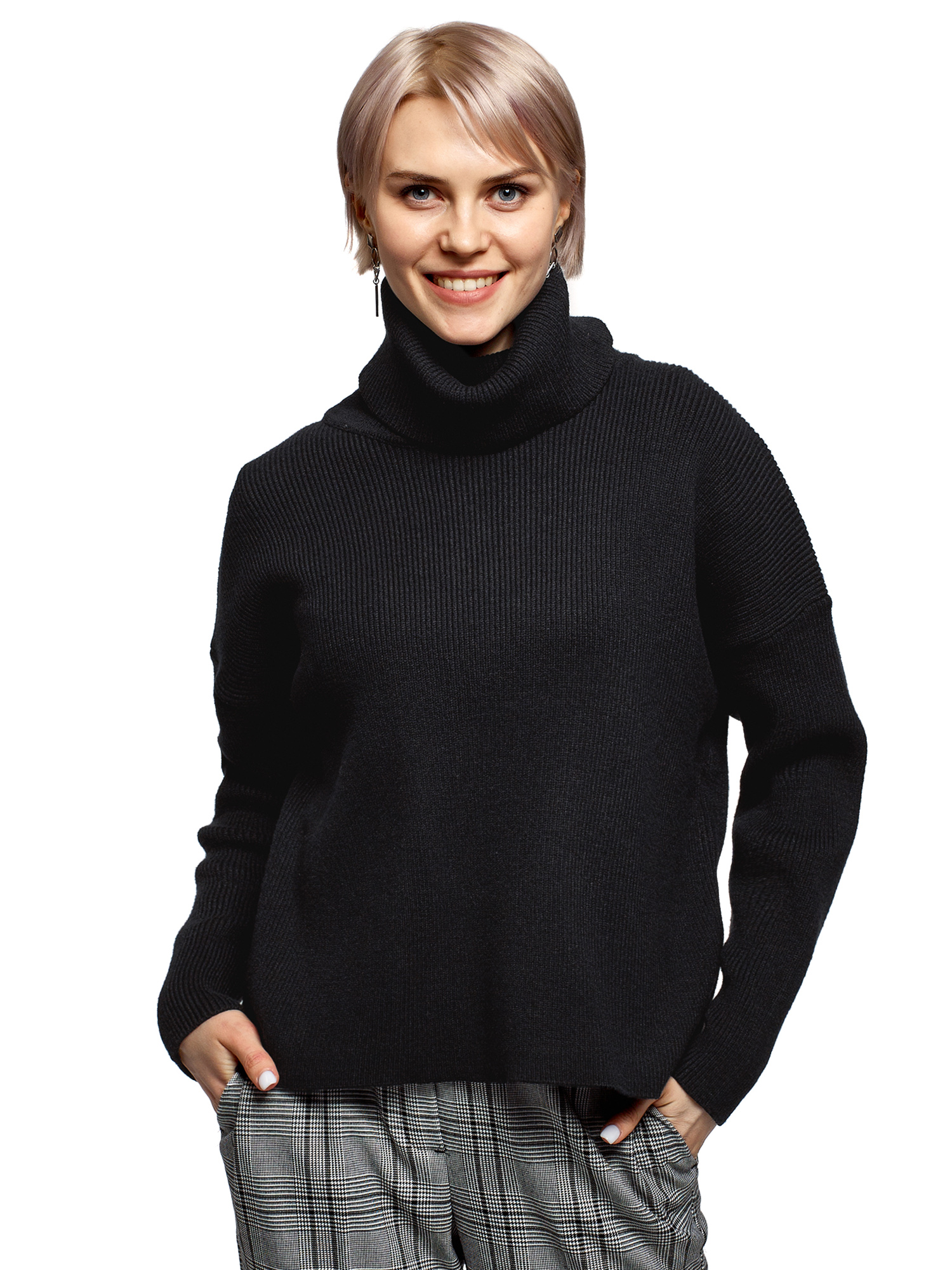 

Свитер женский oodji 64407146 черный XS, 64407146
