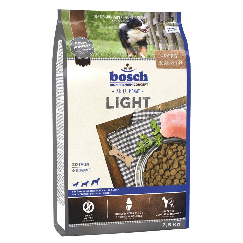 Сухой корм для собак Bosch Adult Light с избыточным весом, 2,5кг