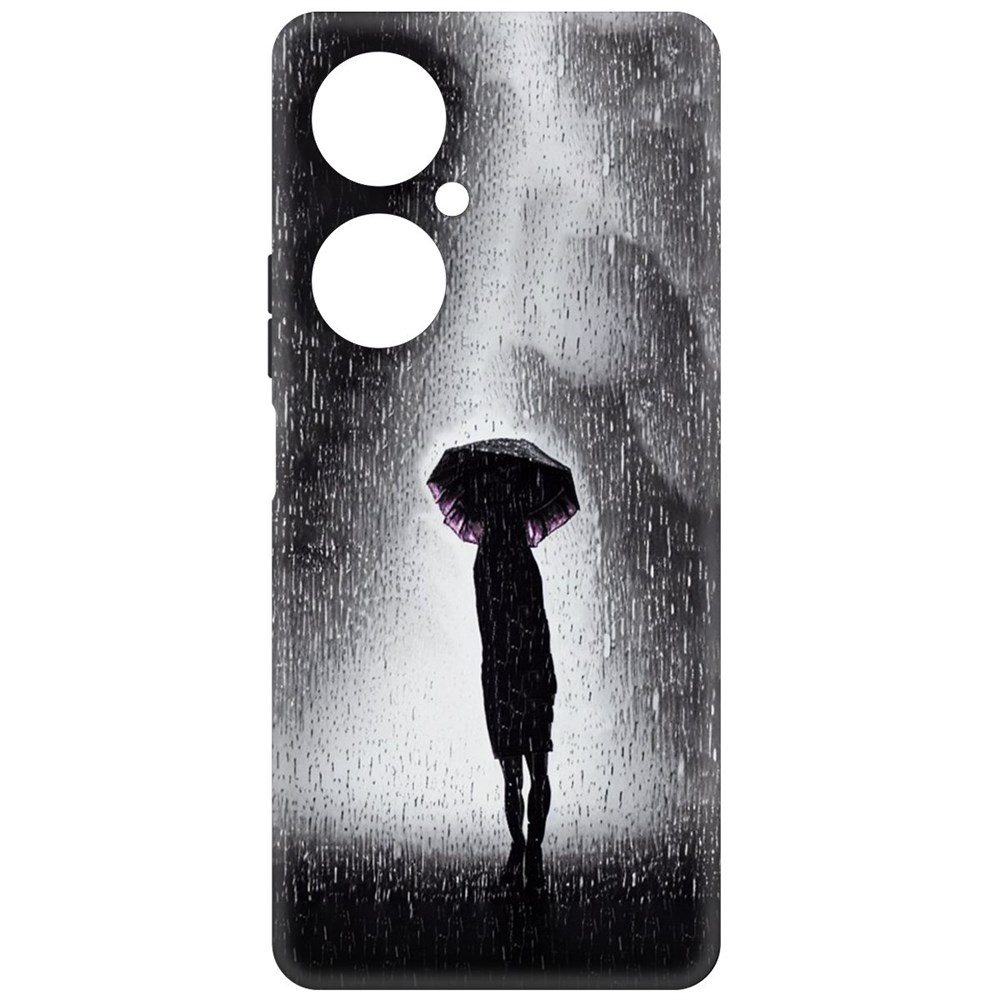 

Чехол-накладка Krutoff Soft Case Ночная крипота для Huawei Nova 11i, Черный