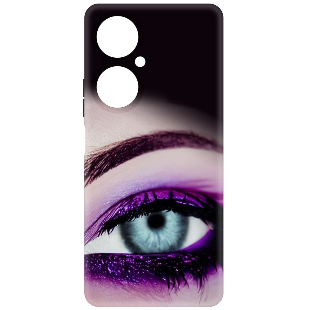 

Чехол-накладка Krutoff Soft Case Взгляд для Huawei Nova 11i, Черный