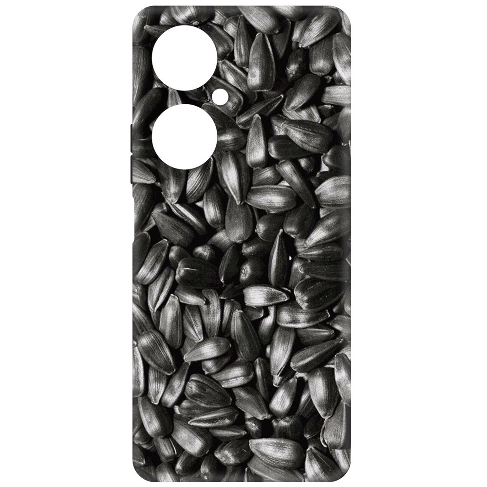 

Чехол-накладка Krutoff Soft Case Семечки для Huawei Nova 11i, Черный