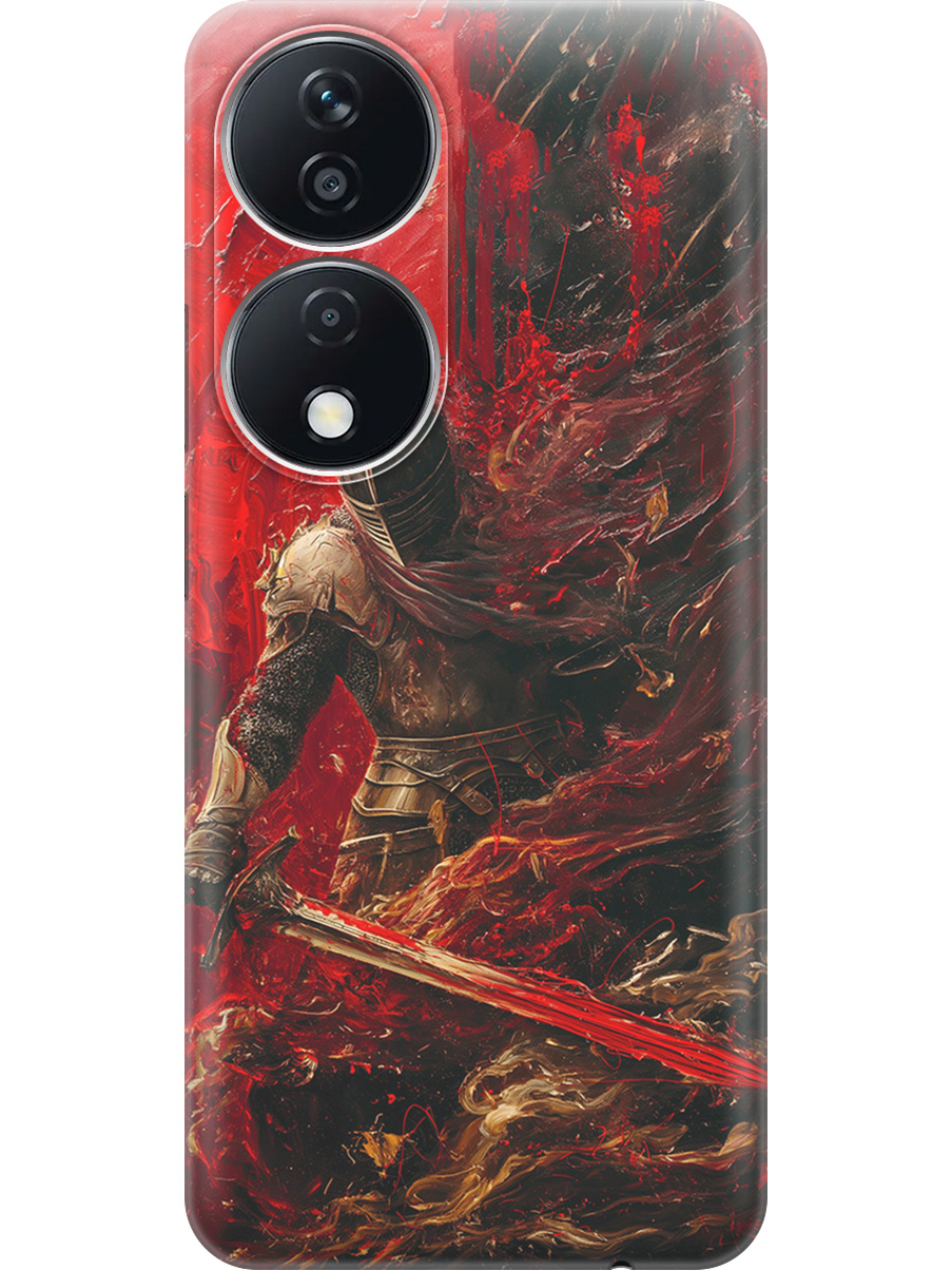 

Силиконовый чехол на Honor X7b с принтом "Алый рыцарь", Прозрачный;красный;черный, 781972185