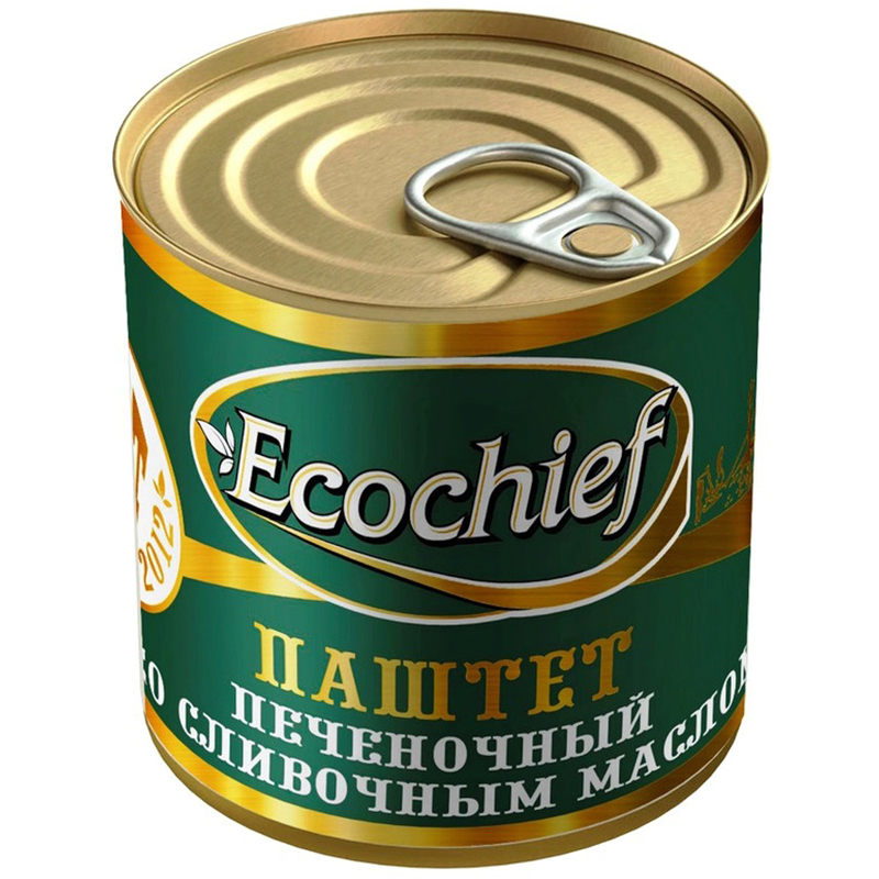 фото Паштет ecochief "печеночный", со сливочным маслом, 250 г