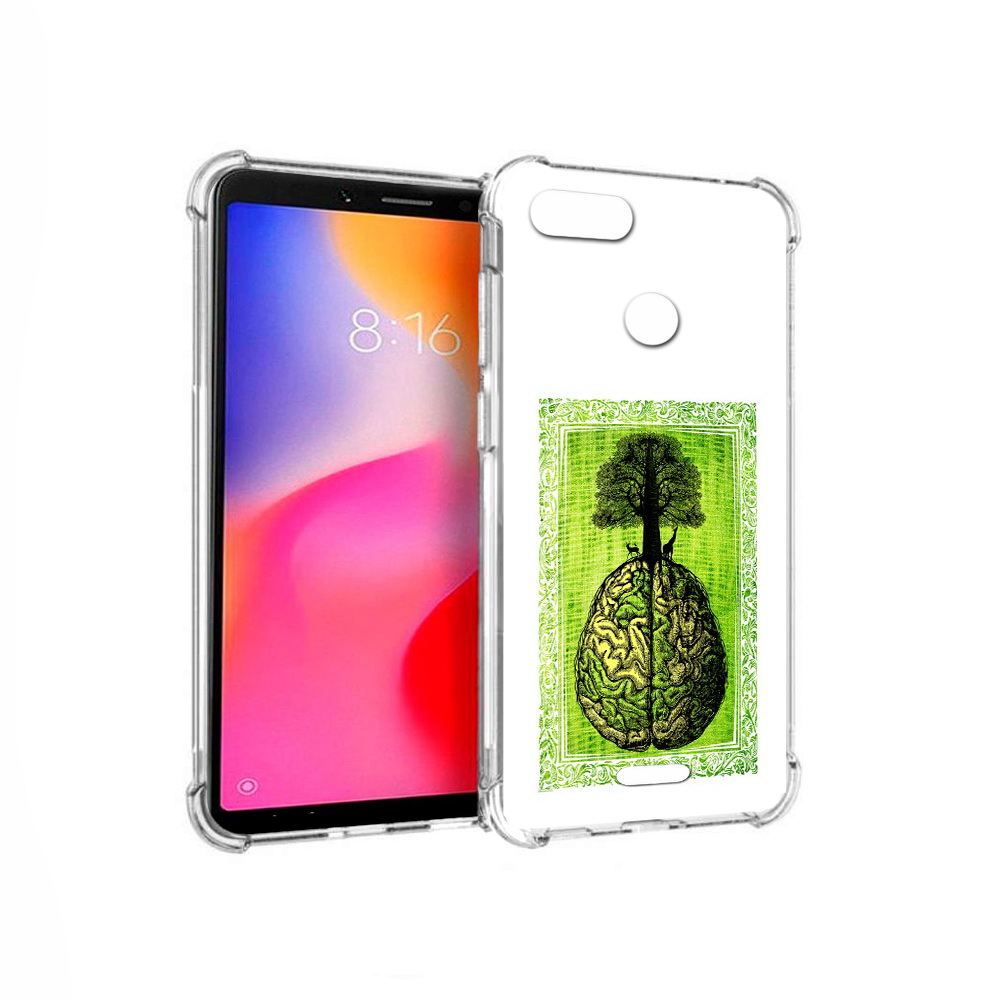

Чехол MyPads Tocco для Xiaomi Redmi 6 абстракция здоровый мозг (PT113762.304.211), Прозрачный, Tocco