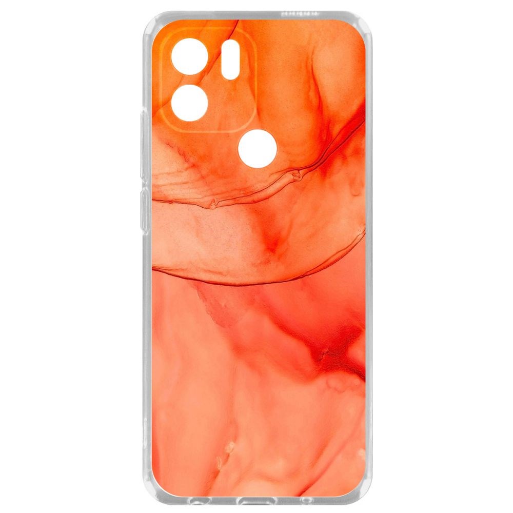 

Чехол-накладка Krutoff Clear Case Абстракт оранж для Xiaomi Redmi A1+, Прозрачный