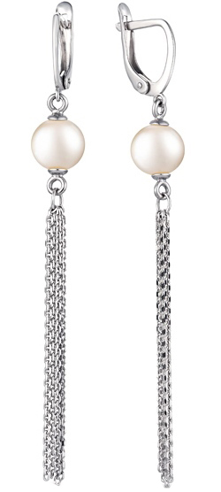 Серьги из серебра DeFleur 52702S1 жемчуг 4540₽