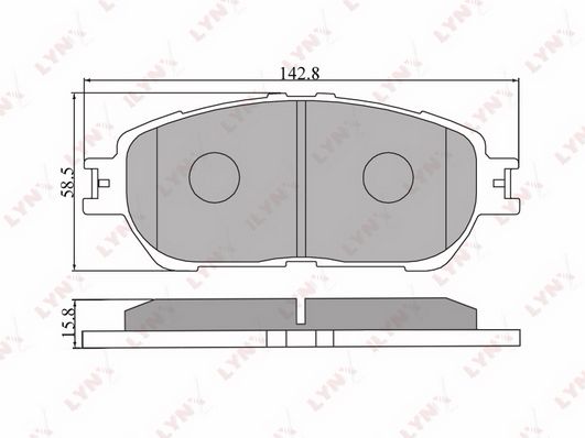 

Тормозные колодки LYNXauto дисковые BD7537