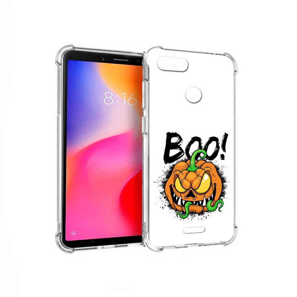 

Чехол MyPads Tocco для Xiaomi Redmi 6 Хэллоуин бу (PT113762.304.193), Прозрачный, Tocco