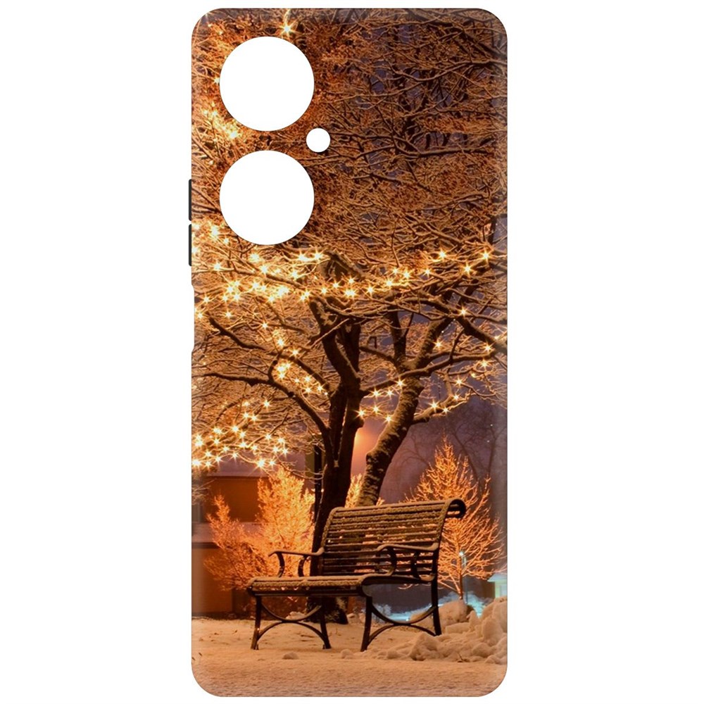 

Чехол-накладка Krutoff Soft Case Зимний парк для Huawei Nova 11i, Черный