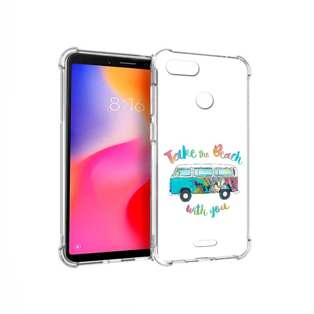 

Чехол MyPads Tocco для Xiaomi Redmi 6 Хиппи автобус (PT113762.304.190), Прозрачный, Tocco