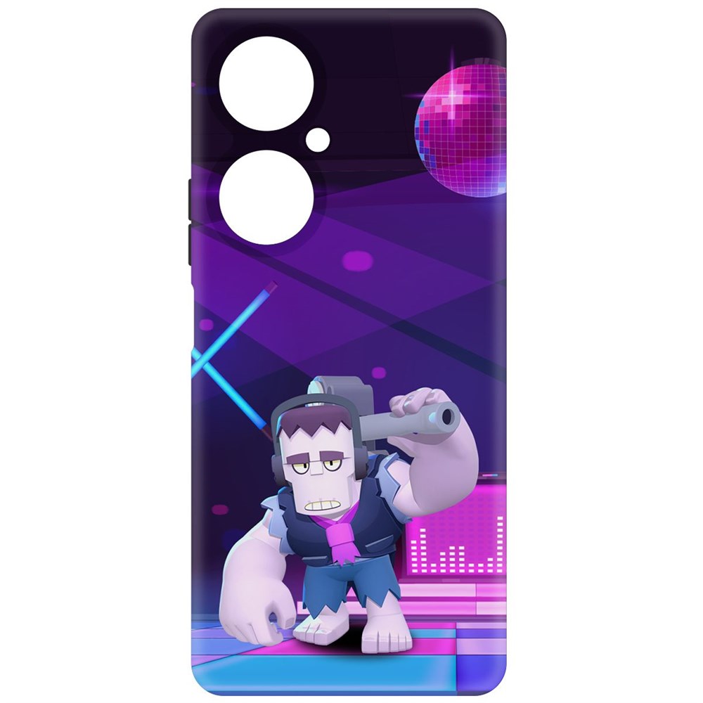 

Чехол-накладка Krutoff Soft Case Brawl Stars - Фрэнк для Huawei Nova 11i, Черный