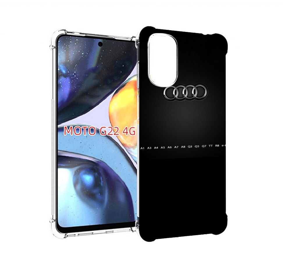 

Чехол MyPads Audi 1 мужской для Motorola Moto G22 4G, Прозрачный, Tocco