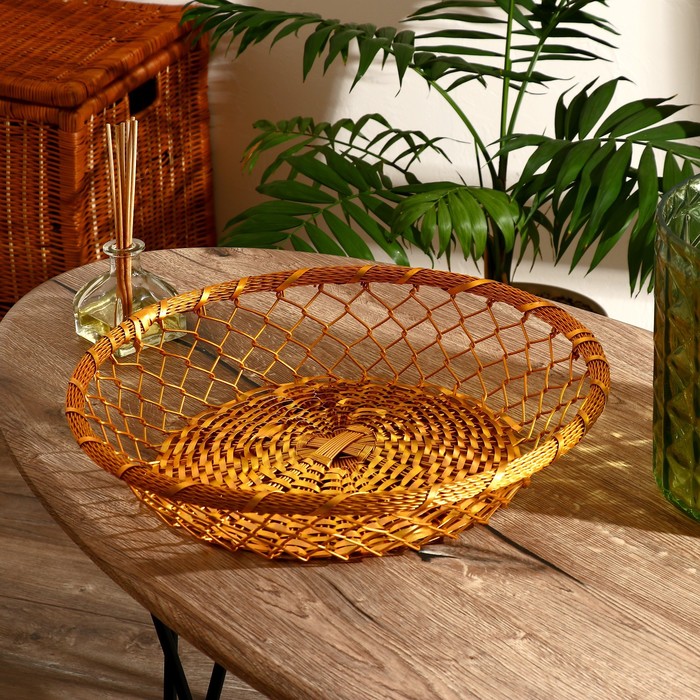 

Корзинка для фруктов "Самаах" алюминий, 38х38х8 см