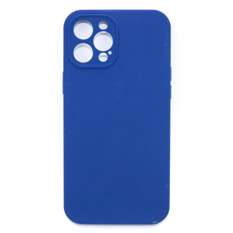 фото Чехол silicone для iphone 12 pro max с защитой камеры (темно-синий) ёmart