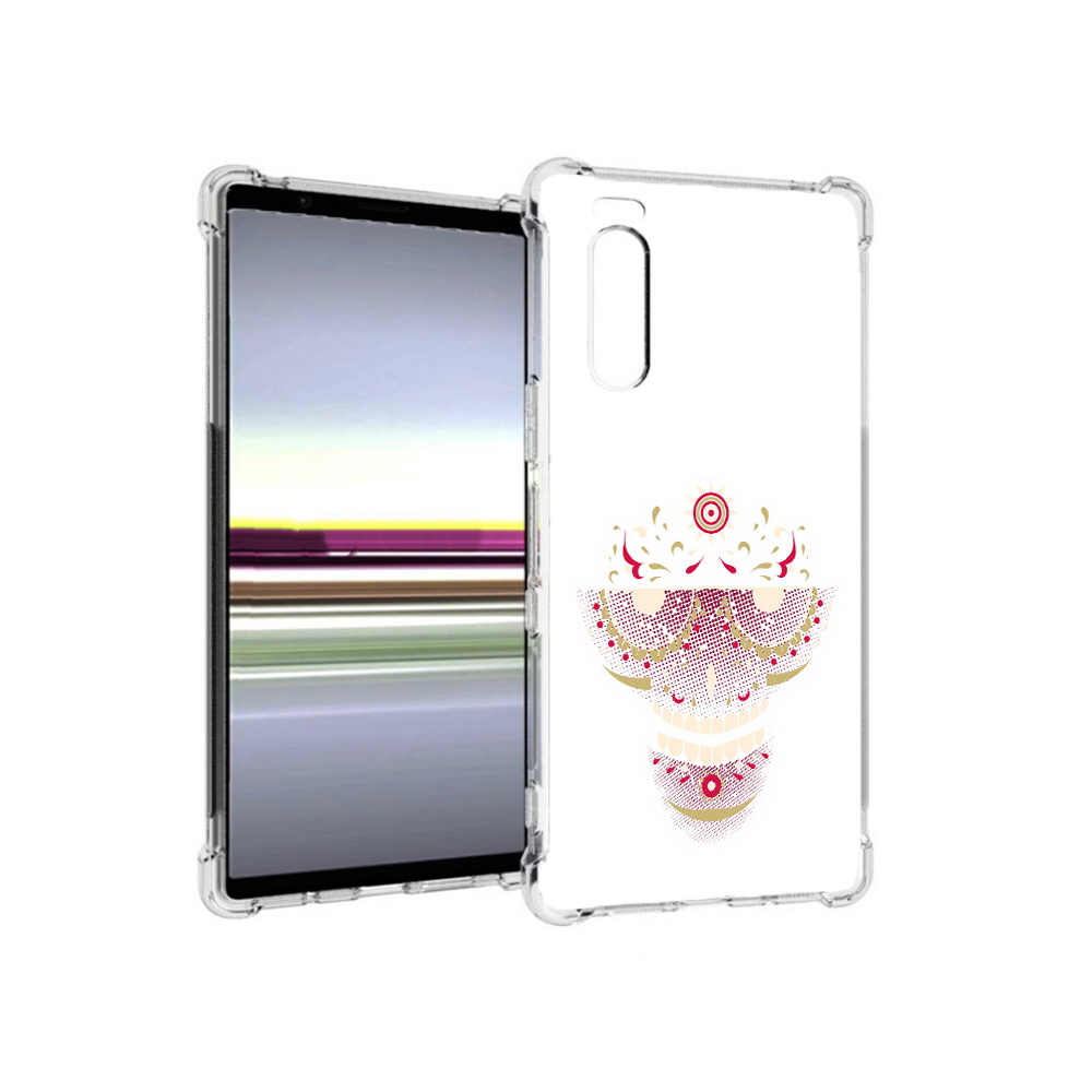 Чехол MyPads Tocco для Sony Xperia 5 карнавальный скелет абстракция (PT139963.234.386)