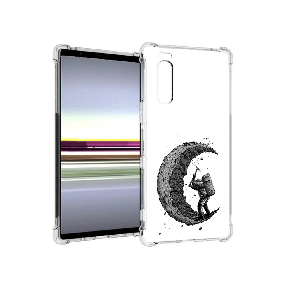 

Чехол MyPads Tocco для Sony Xperia 5 камненная луна (PT139963.234.384), Прозрачный, Tocco