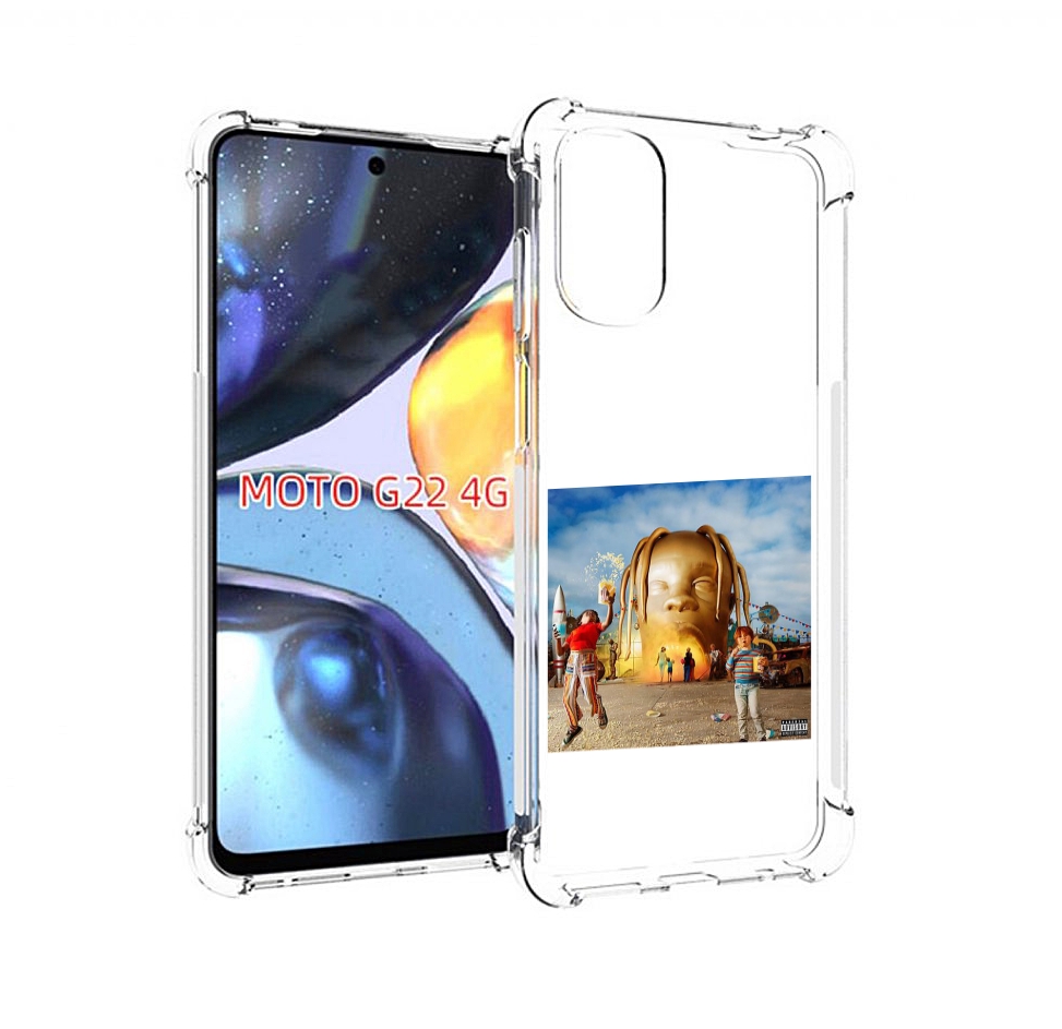 

Чехол MyPads Travis Scott - Astroworld для Motorola Moto G22 4G, Прозрачный, Tocco