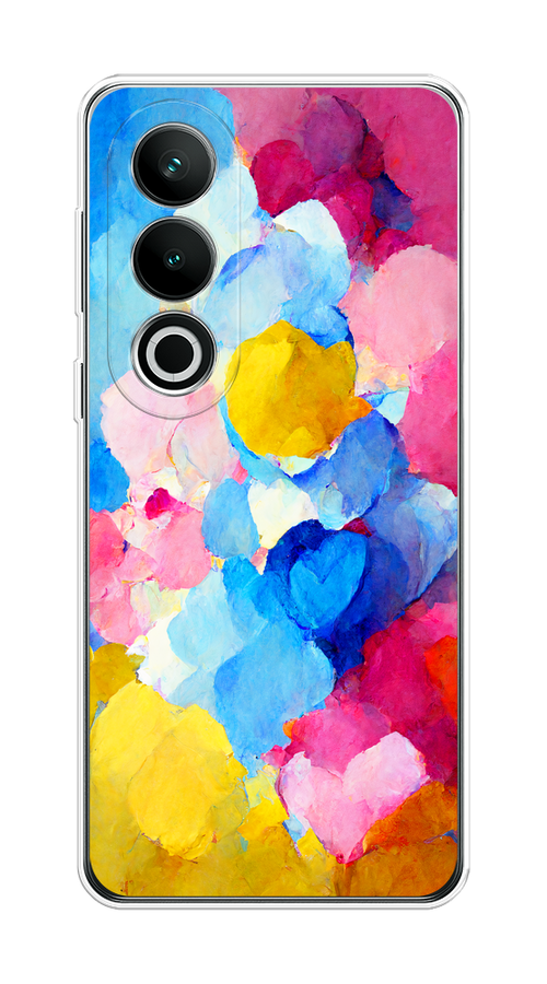 

Чехол на OnePlus Nord CE4 "Яркие пятна", Синий;голубой;желтый;розовый, 154750-1