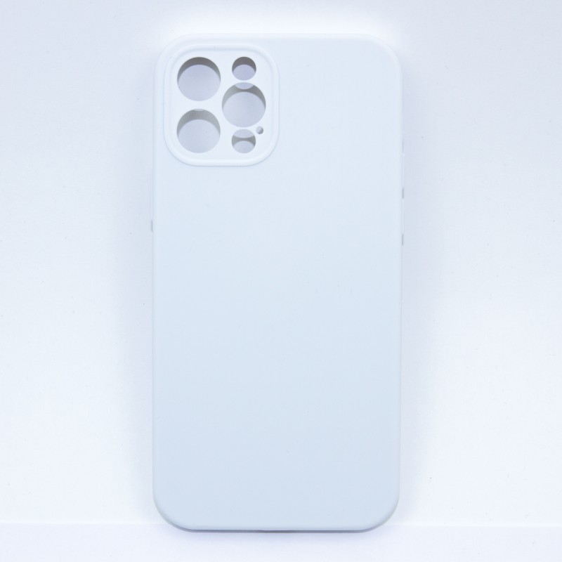 фото Чехол silicone для iphone 12 pro с защитой камеры (белый) ёmart
