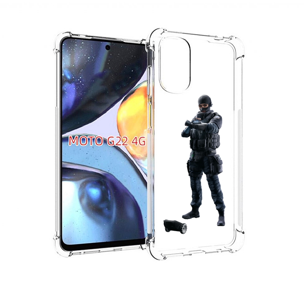 

Чехол MyPads Tom-Clancy's-Rainbow-Six-1 для Motorola Moto G22 4G, Прозрачный, Tocco