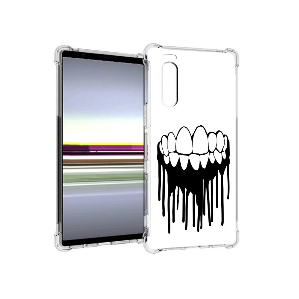 

Чехол MyPads Tocco для Sony Xperia 5 зубы (PT139963.234.372), Прозрачный, Tocco