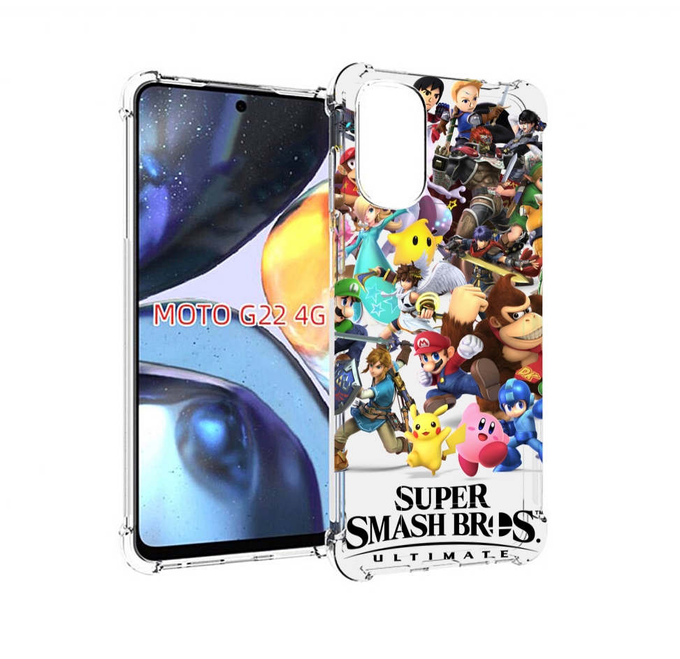 

Чехол MyPads Super Smash Bros для Motorola Moto G22 4G, Прозрачный, Tocco