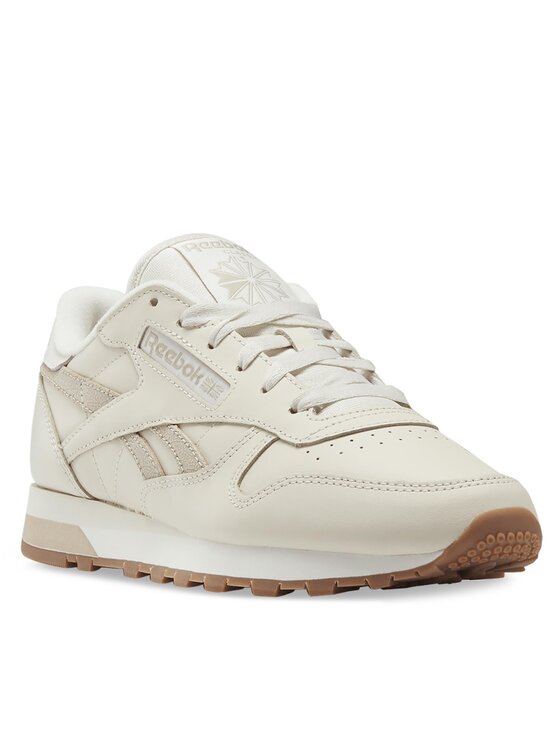 

Кроссовки Classic Leather Shoes HQ2233 Reebok бежевый 37 EU, Classic Leather Shoes HQ2233