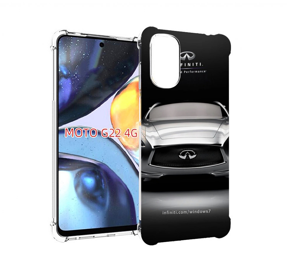 

Чехол MyPads infiniti-инфинити-1 для Motorola Moto G22 4G, Прозрачный, Tocco