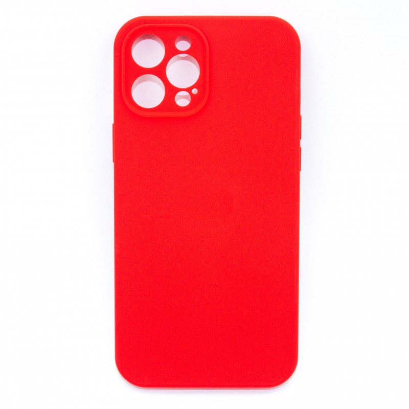 фото Чехол silicone для iphone 12 pro max с защитой камеры (красный) ёmart