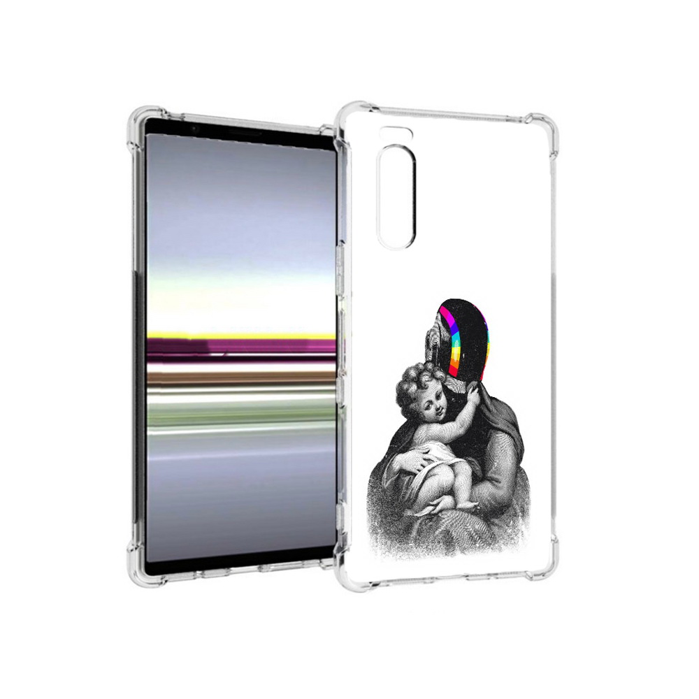 

Чехол MyPads Tocco для Sony Xperia 5 защитник в шлеме (PT139963.234.350), Прозрачный, Tocco