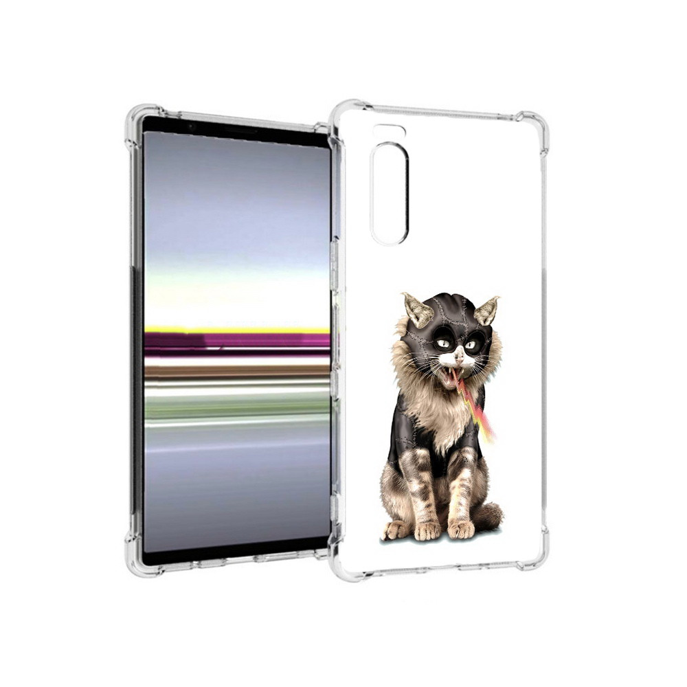 

Чехол MyPads Tocco для Sony Xperia 5 дьяволский кот (PT139963.234.341), Прозрачный, Tocco