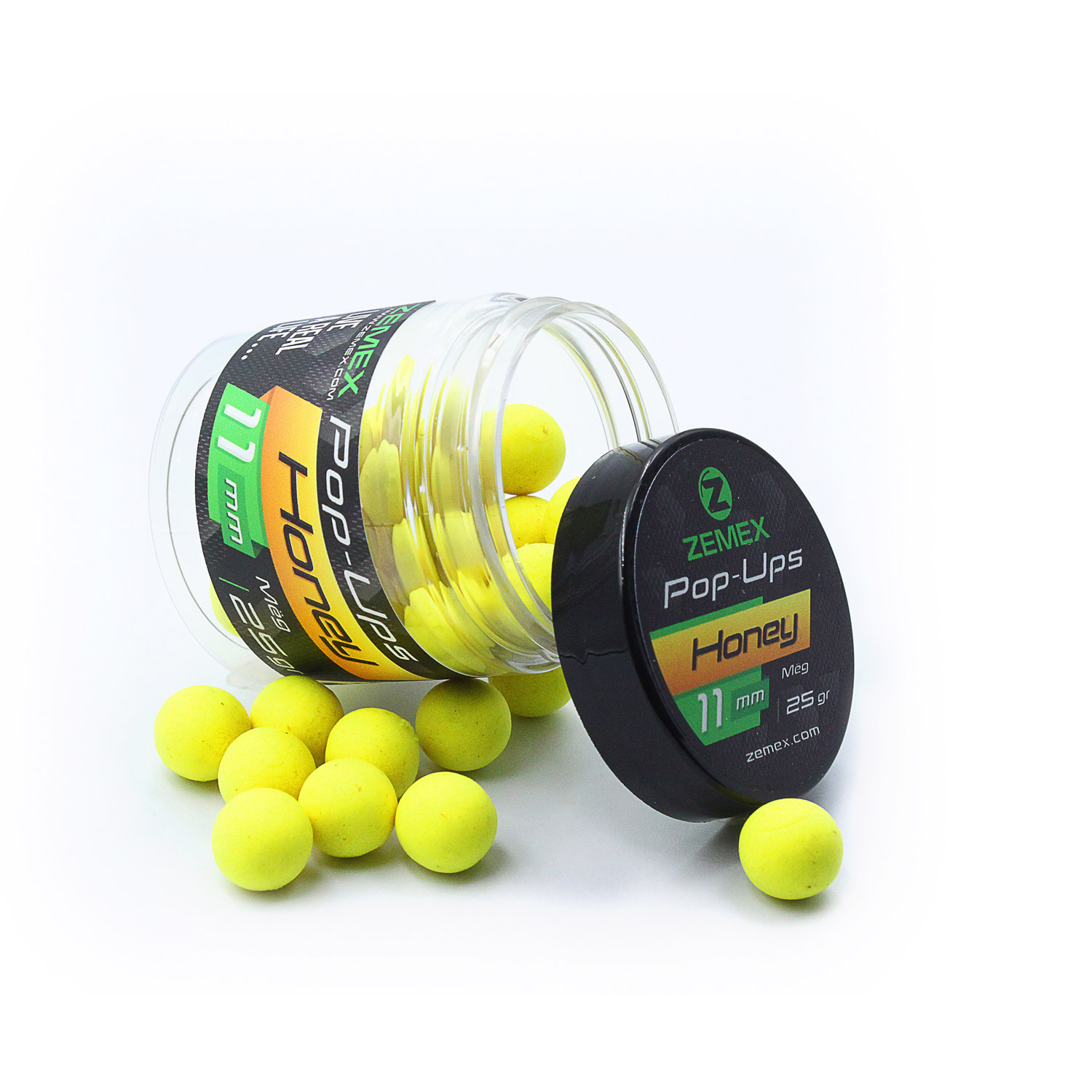 

Бойлы плавающие ZEMEX Pop-Ups 25гр по 5 банок, Honey/Мёд, Желтый, Pop-Ups
