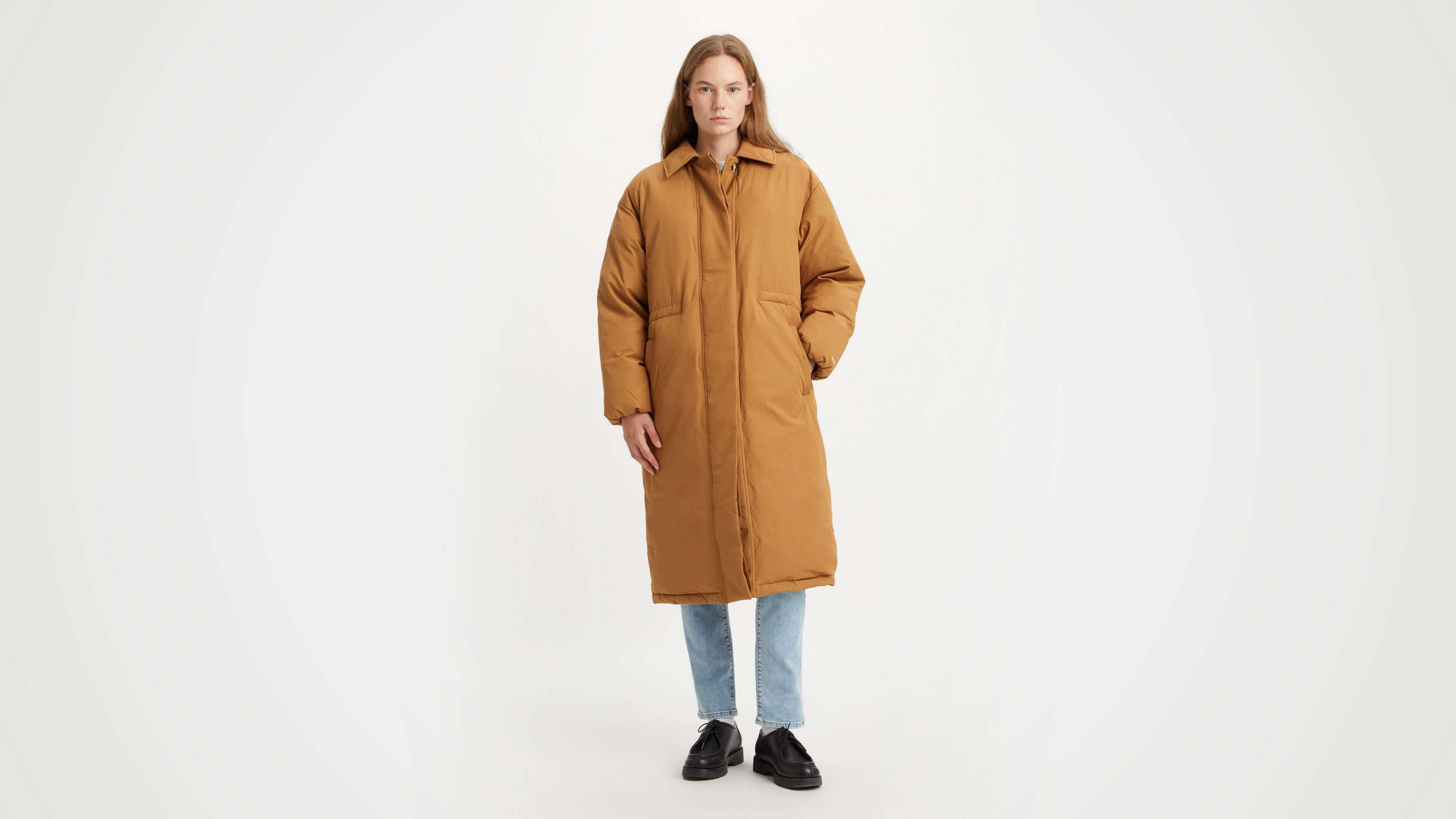 

Пальто женское Levi's A4439 коричневое S, Коричневый, A4439