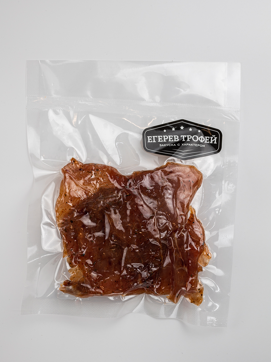 Сырокопченое мясо свинины Егерев Трофей с маринадом Аджика, 80 г