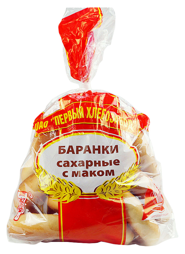 Баранки Первый Хлебозавод сахарные с маком 320 г