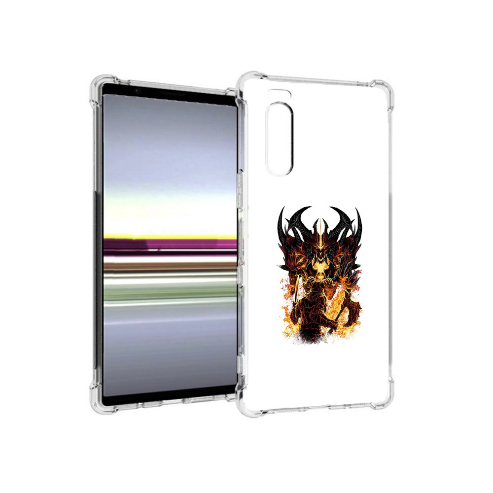 

Чехол MyPads Tocco для Sony Xperia 5 демон shadow fiend (PT139963.234.318), Прозрачный, Tocco