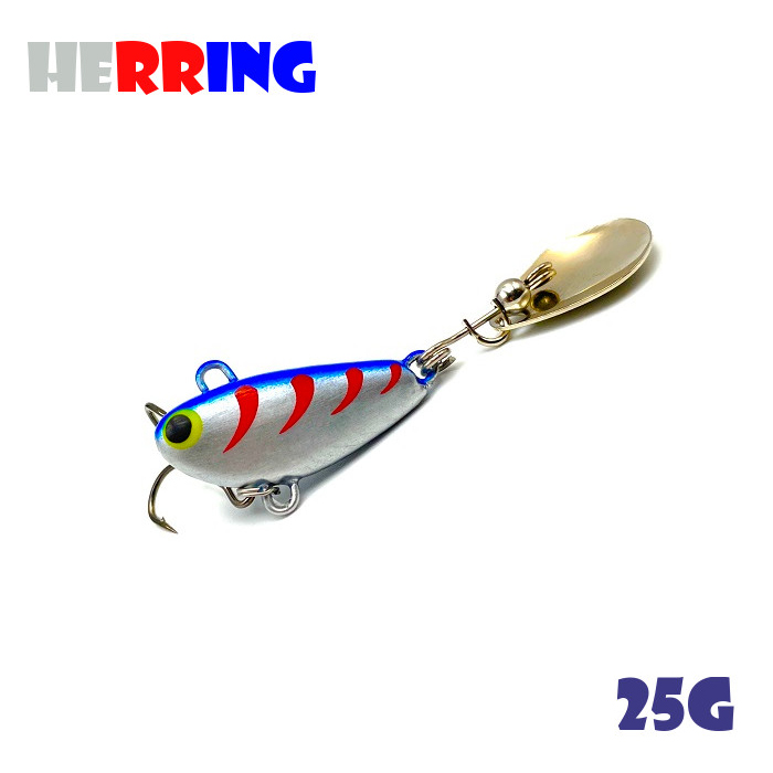 Тейл-Спиннер Uf-Studio Buzzet Bullet 25g #Herring