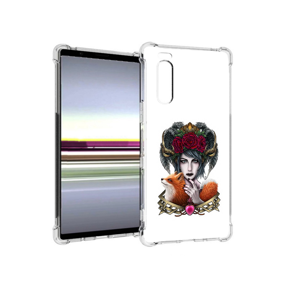 

Чехол MyPads Tocco для Sony Xperia 5 девушка с лисой (PT139963.234.314), Прозрачный, Tocco