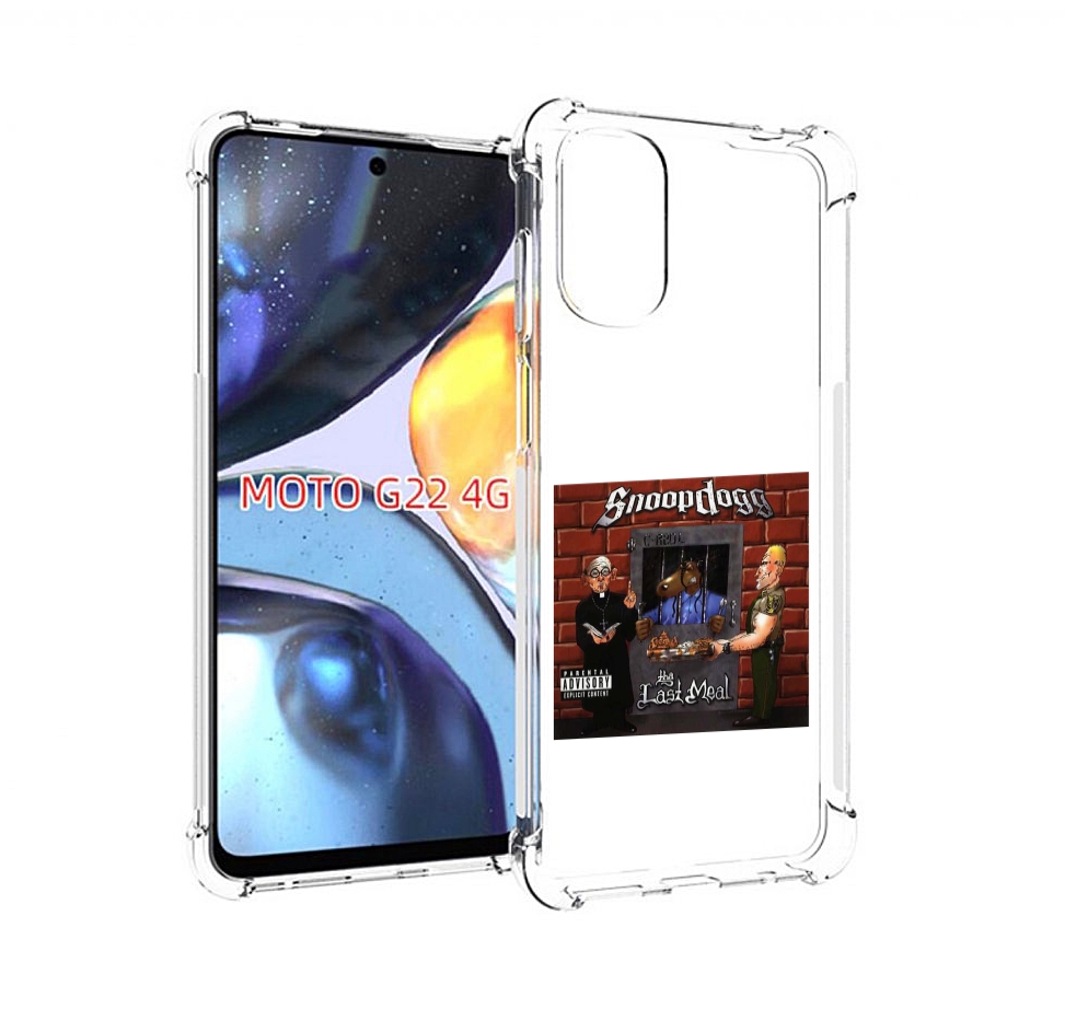 

Чехол Mypads Snoop Dogg Tha Last Meal Для Motorola Moto G22 4G, Прозрачный, Tocco